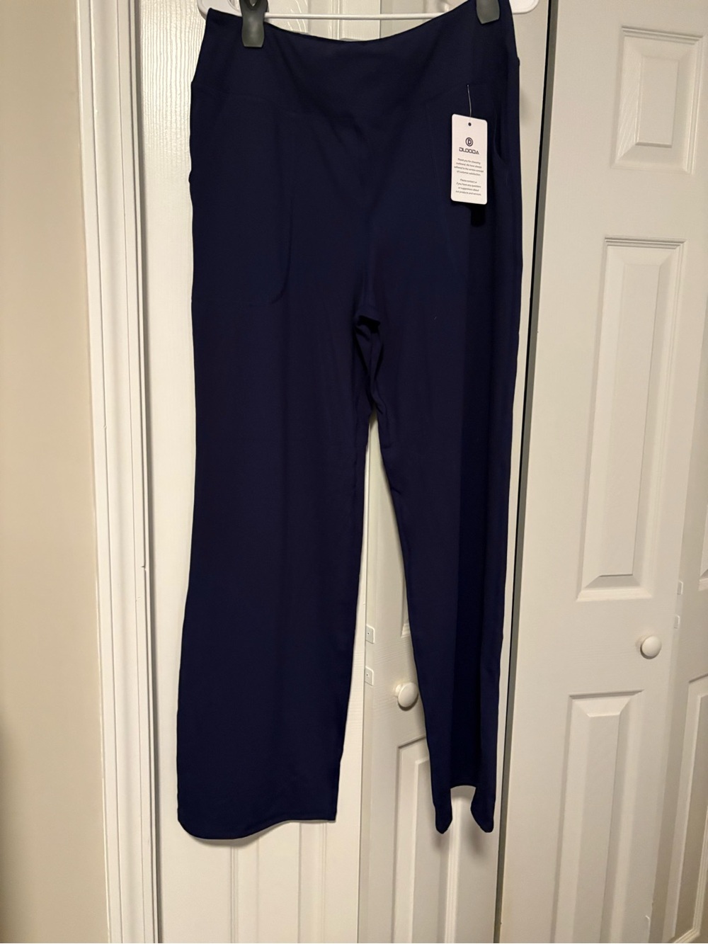 Women's Navy Wide-Leg Pants